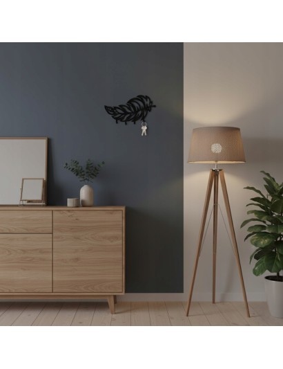 WIESZAK na klucze LIŚĆ Metalowy Uchwyt Ścienny LOFT Dekoracja Przedpokój