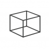 Stelaż stolika kawowego 600x600x450[mm], czarny strukturalny